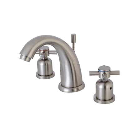 Kingston Brass KB8988DX 8" Widespread Bathroom Faucet, Brushed Nickel KB8988DX